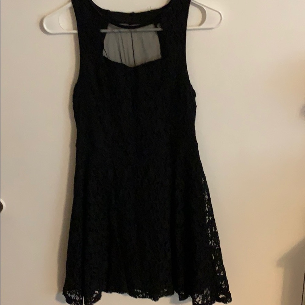Black mini dress